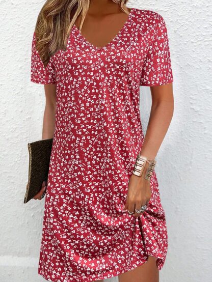 Vestido estampado floral estilo Boho para damas